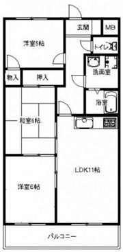 エントピア藤井の間取り画像