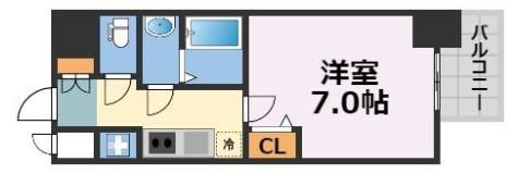 プレサンス心斎橋レヨンの間取り画像