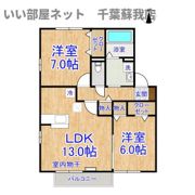 グランメールⅡの間取り画像