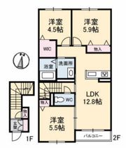 グリーンヒルズほことり 七番館の間取り画像