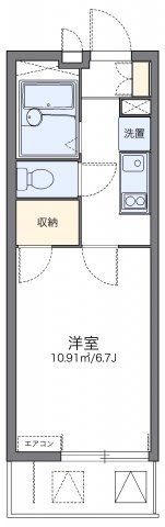 レオパレストウメイの間取り画像