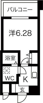 ニューシティアパートメンツ西天満の間取り画像