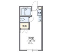 レオパレスリヴェール杉原の間取り画像