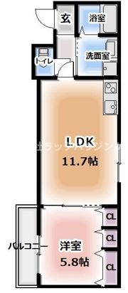 クリエオーレ石原町の間取り画像
