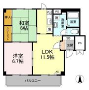 グランデュール高柳 B棟の間取り画像