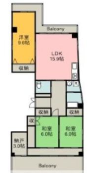 コスモピア舟入本町の間取り画像