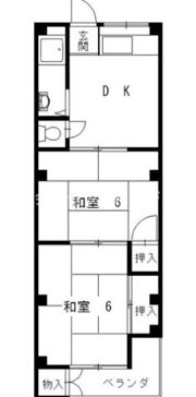恒吉マンションの間取り画像