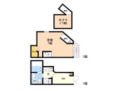 ガレット九産大前の間取り画像