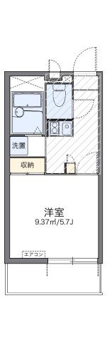 レオパレスラポールⅠの間取り画像