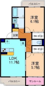 グランシャリオの間取り画像