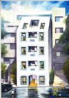 仮称・蛎殻町新築マンションの外観