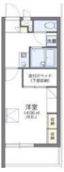 レオパレスKENTの間取り画像