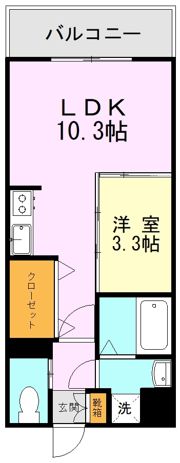 ラフレシーサ水前寺の間取り画像