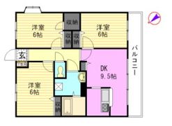 ロジュマンHigashi弐番館の間取り画像