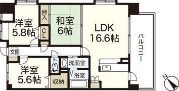 第3ライブ・コーポ辰広の間取り画像