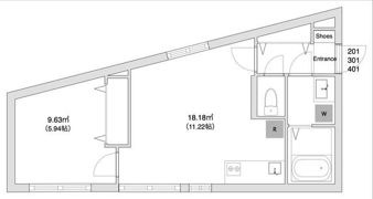 ロータス武蔵小山Ⅲの間取り画像