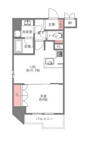 リーガル西天満Ⅲの間取り画像