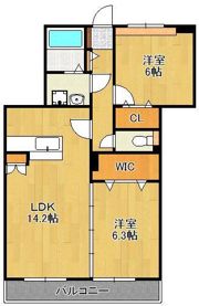 ドエルコート鴨生田の間取り画像