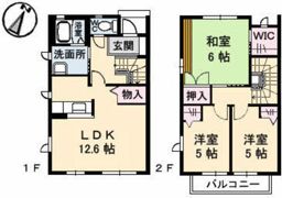 クレール アヴェニールの間取り画像