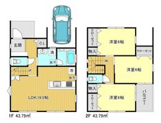和光戸建賃貸住宅1号棟の間取り画像
