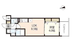 S－RESIDENCE本川町affordの間取り画像