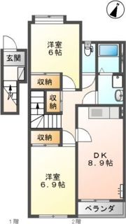 グランベル弐番館の間取り画像