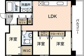 ライフメント平和大通りの間取り画像