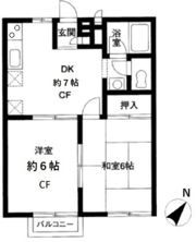 ヒルサイド悠の間取り画像