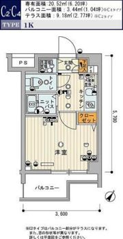 スカイコート新宿弐番館の間取り画像