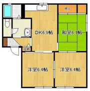 ロードサイド到津B棟の間取り画像