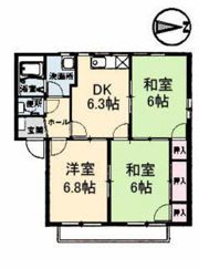 クレセンド楽々園 A棟の間取り画像