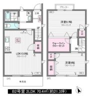 桂ハウスB棟の間取り画像