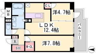 グランティーク下沢通の間取り画像