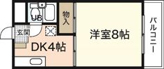 ベルメゾン田方の間取り画像