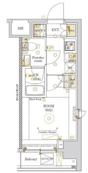 エストゥルース新小岩の間取り画像