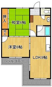 コーポラスホワイトの間取り画像