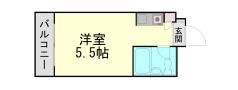 コスモプラザ三宮の間取り画像