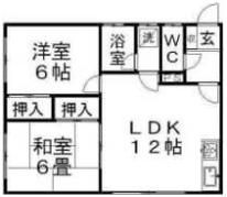 コーポ松本1の間取り画像