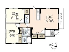 Trois soeurs 宮内 Bの間取り画像
