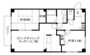 フォブール花の間取り画像