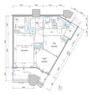 パークタワー勝どき サウス棟の間取り画像