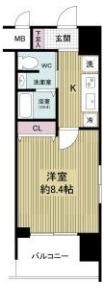 グランカーサ梅田北の間取り画像