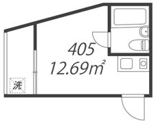 メゾン・ド・ペルシュ405（東長崎）の間取り画像