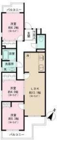 グランドメゾン南明 303号室の間取り画像