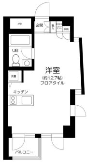 シンシア三軒茶屋レジデンスカフェの間取り画像