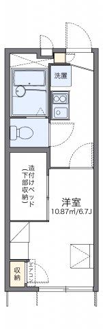 レオパレスフローラ東葛西の間取り画像