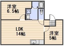 グリーンハイツ福富A棟の間取り画像
