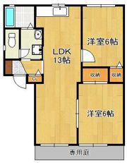 エクレール八枝Aの間取り画像
