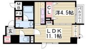 メゾンエスプリ生田の間取り画像