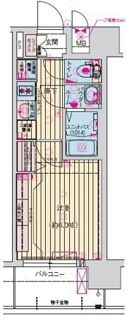 プレサンス桜川グロワールの間取り画像
